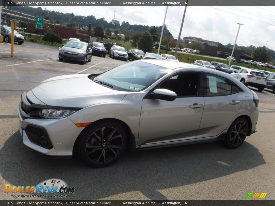 2019 Honda Civic Sport Hatchback Lunar Silver Metallic / Black Photo #4