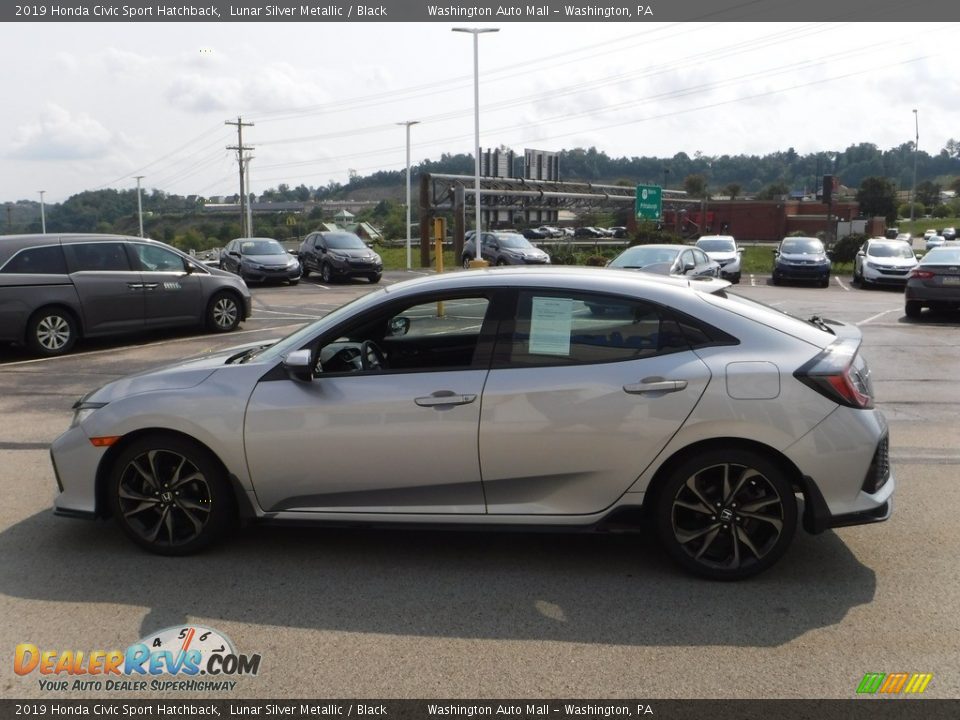 2019 Honda Civic Sport Hatchback Lunar Silver Metallic / Black Photo #5