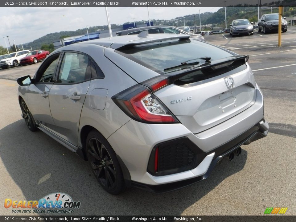 2019 Honda Civic Sport Hatchback Lunar Silver Metallic / Black Photo #6