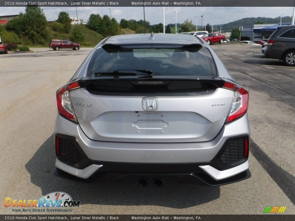 2019 Honda Civic Sport Hatchback Lunar Silver Metallic / Black Photo #7