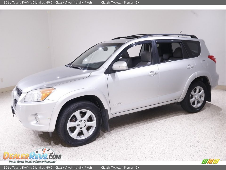2011 Toyota RAV4 V6 Limited 4WD Classic Silver Metallic / Ash Photo #3