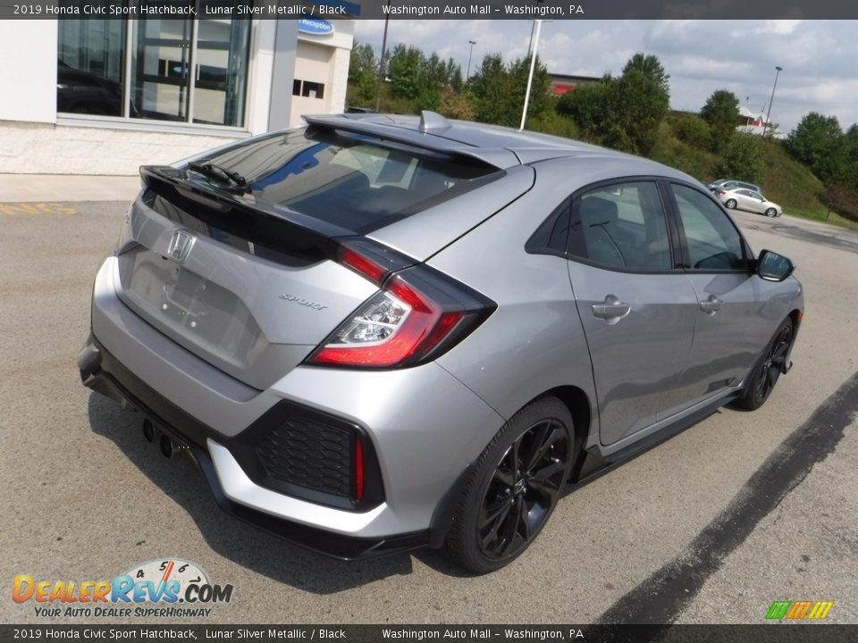 2019 Honda Civic Sport Hatchback Lunar Silver Metallic / Black Photo #8