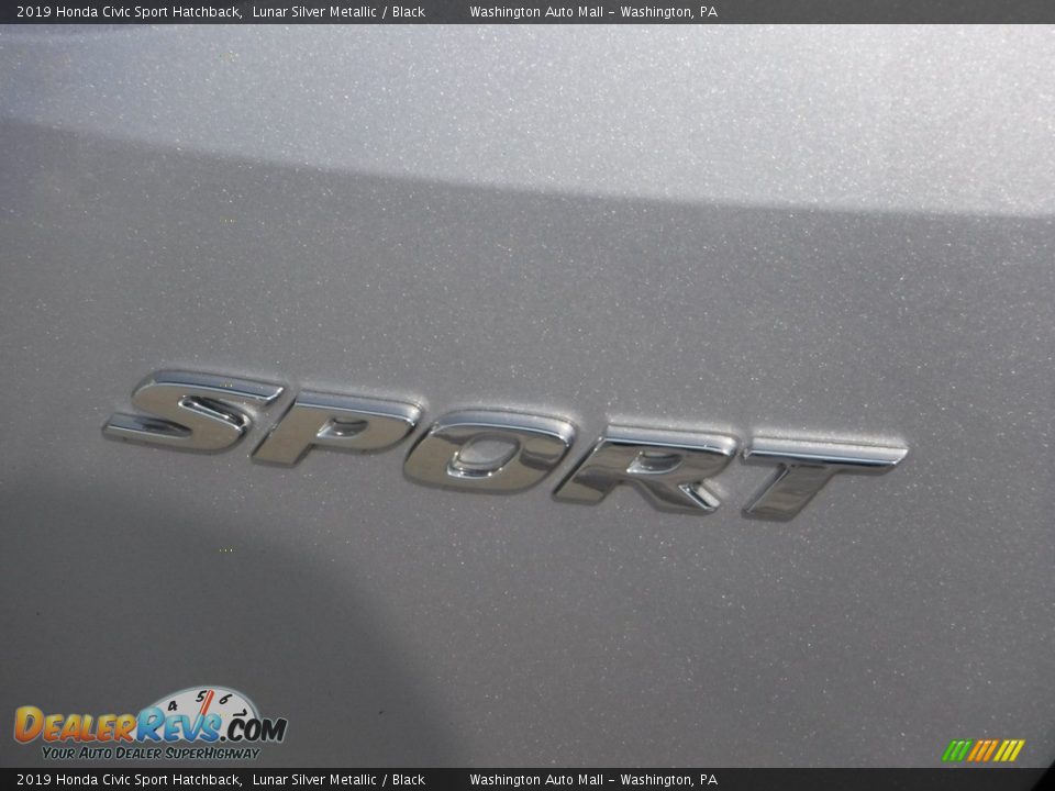 2019 Honda Civic Sport Hatchback Lunar Silver Metallic / Black Photo #9