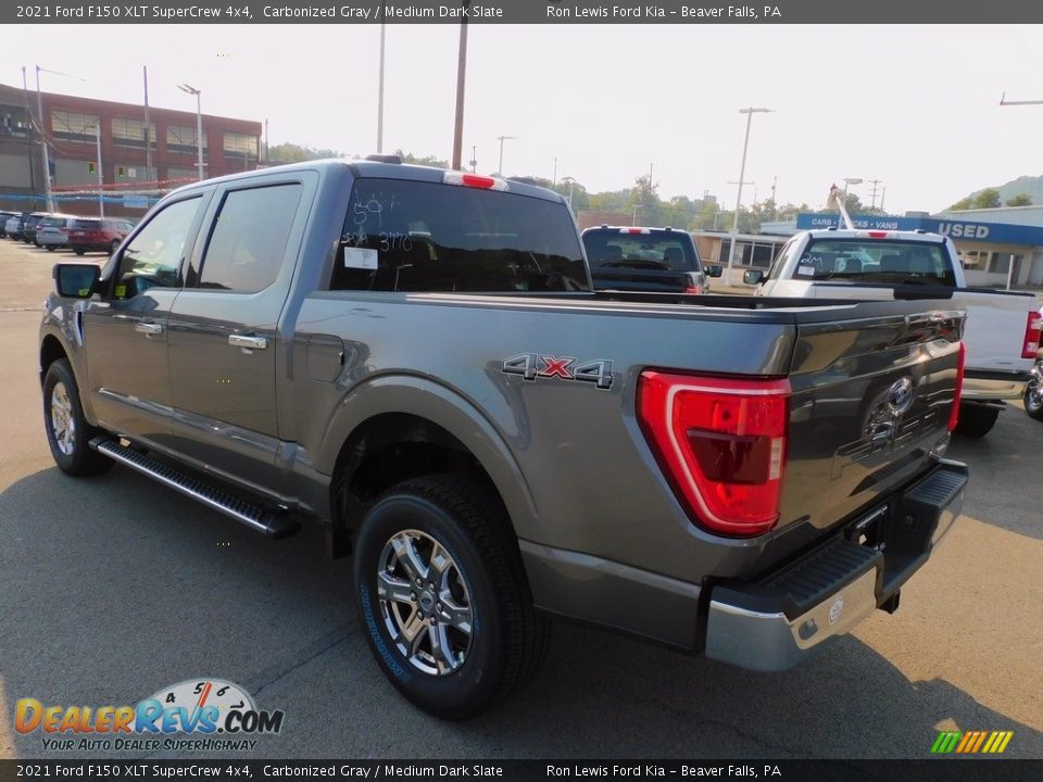 2021 Ford F150 XLT SuperCrew 4x4 Carbonized Gray / Medium Dark Slate Photo #5