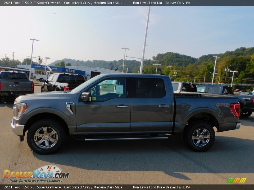 2021 Ford F150 XLT SuperCrew 4x4 Carbonized Gray / Medium Dark Slate Photo #6