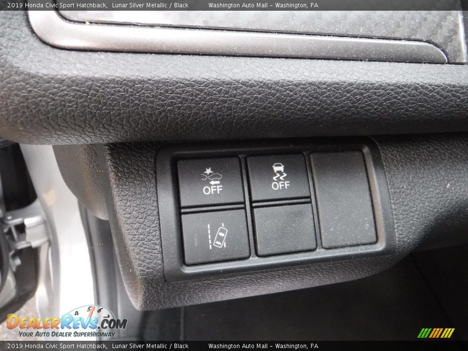 2019 Honda Civic Sport Hatchback Lunar Silver Metallic / Black Photo #12