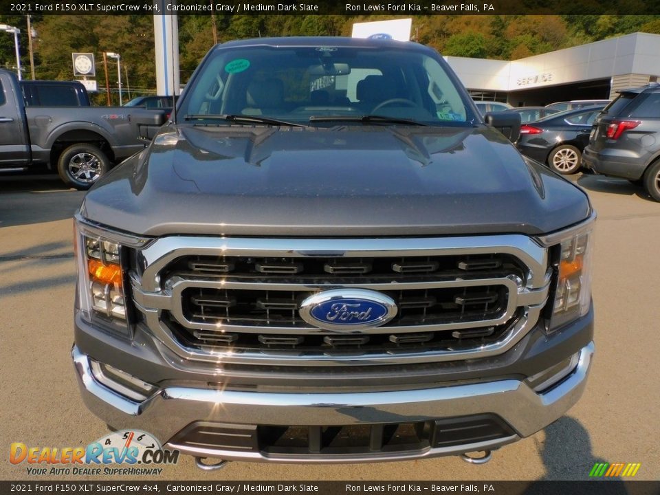 2021 Ford F150 XLT SuperCrew 4x4 Carbonized Gray / Medium Dark Slate Photo #8