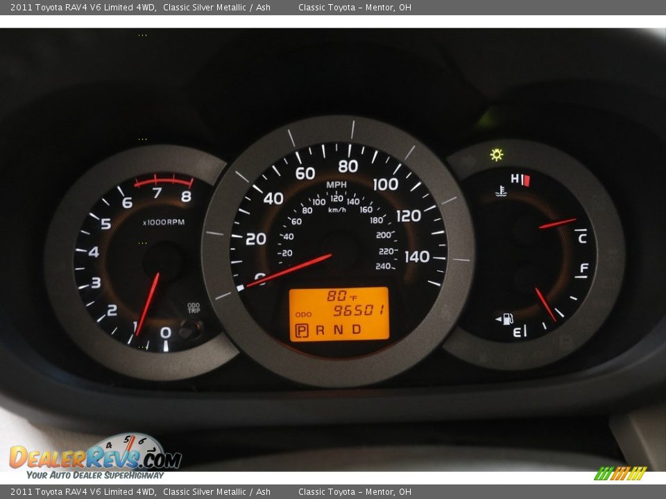 2011 Toyota RAV4 V6 Limited 4WD Classic Silver Metallic / Ash Photo #8