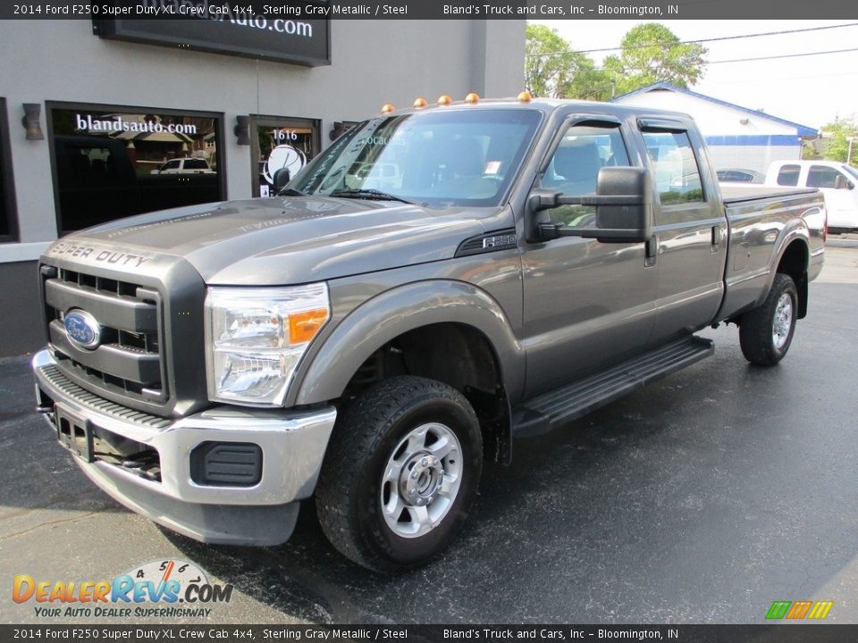 2014 Ford F250 Super Duty XL Crew Cab 4x4 Sterling Gray Metallic / Steel Photo #2