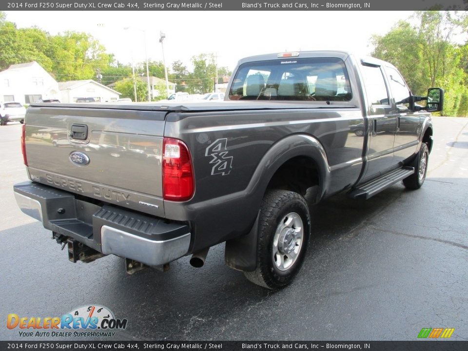 2014 Ford F250 Super Duty XL Crew Cab 4x4 Sterling Gray Metallic / Steel Photo #4