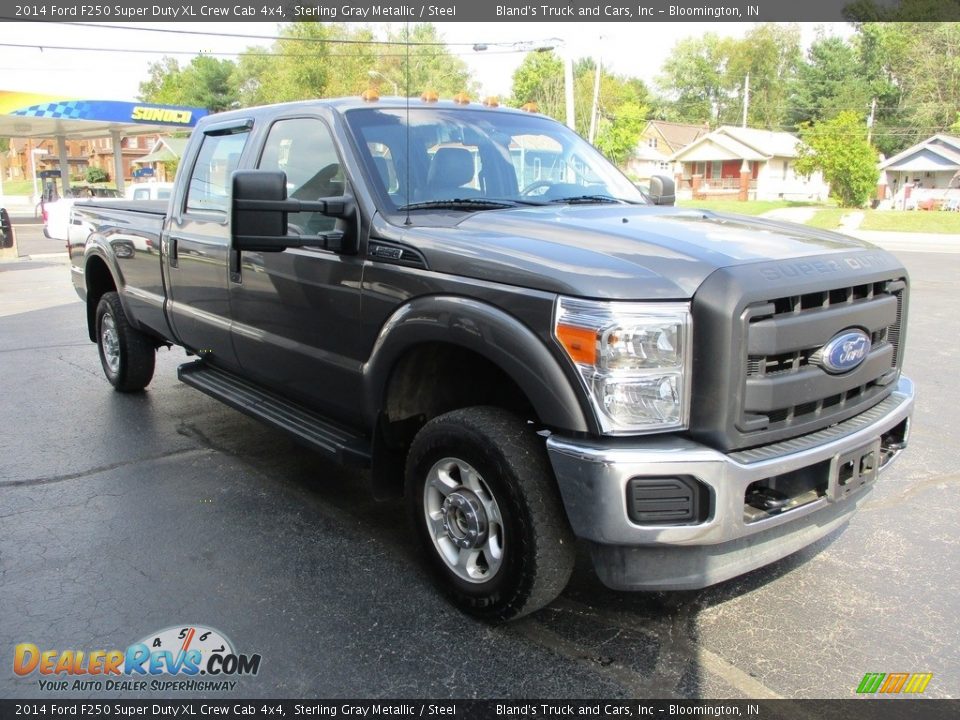 2014 Ford F250 Super Duty XL Crew Cab 4x4 Sterling Gray Metallic / Steel Photo #5