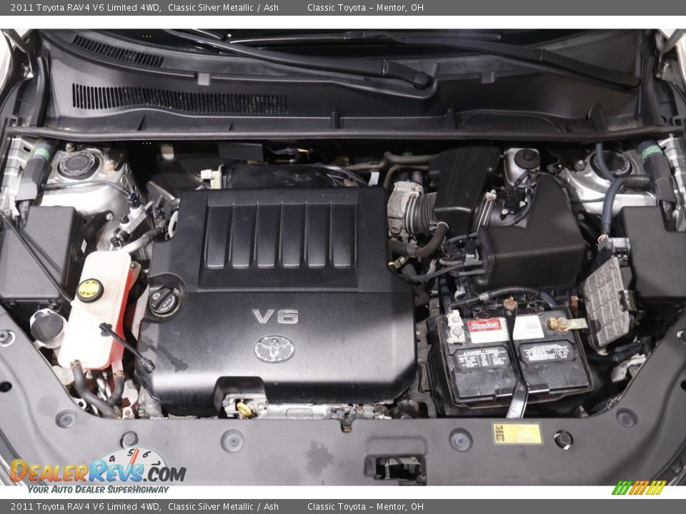 2011 Toyota RAV4 V6 Limited 4WD Classic Silver Metallic / Ash Photo #16