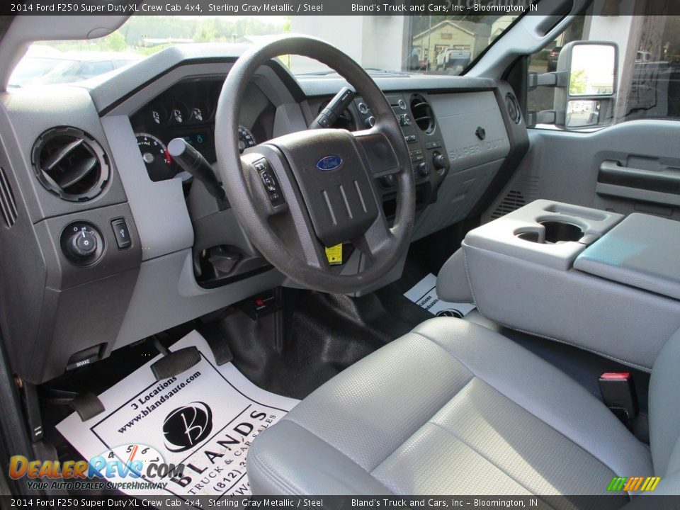2014 Ford F250 Super Duty XL Crew Cab 4x4 Sterling Gray Metallic / Steel Photo #6