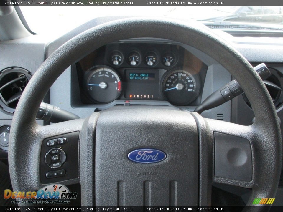 2014 Ford F250 Super Duty XL Crew Cab 4x4 Sterling Gray Metallic / Steel Photo #11