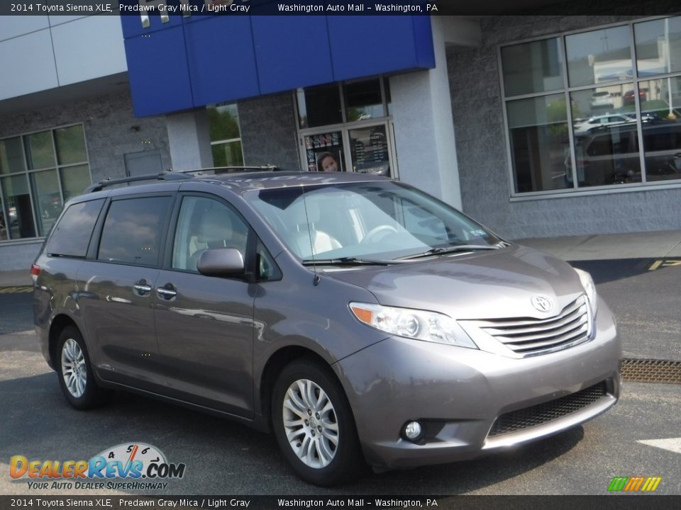 2014 Toyota Sienna XLE Predawn Gray Mica / Light Gray Photo #1