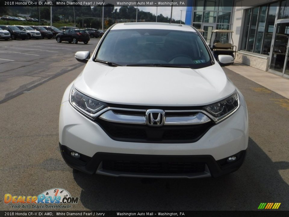 2018 Honda CR-V EX AWD White Diamond Pearl / Ivory Photo #5