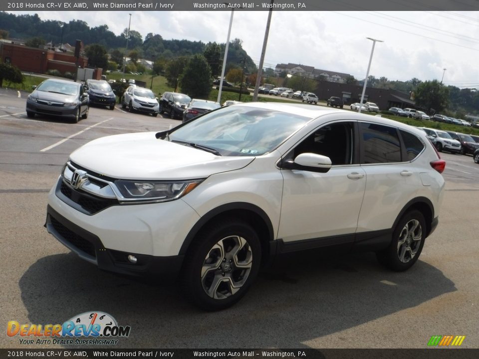 2018 Honda CR-V EX AWD White Diamond Pearl / Ivory Photo #6
