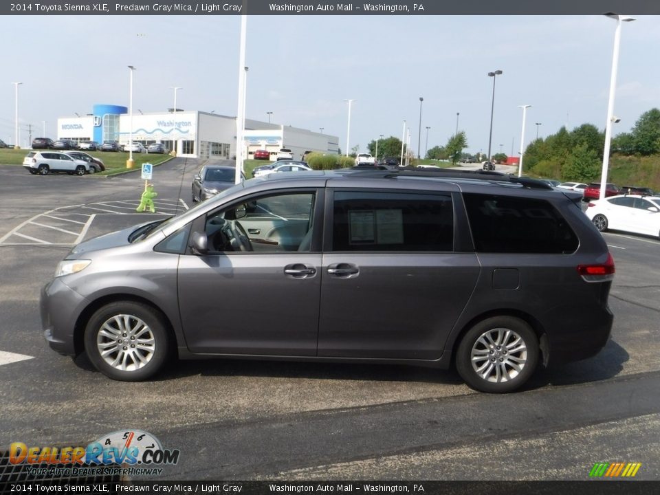 2014 Toyota Sienna XLE Predawn Gray Mica / Light Gray Photo #6