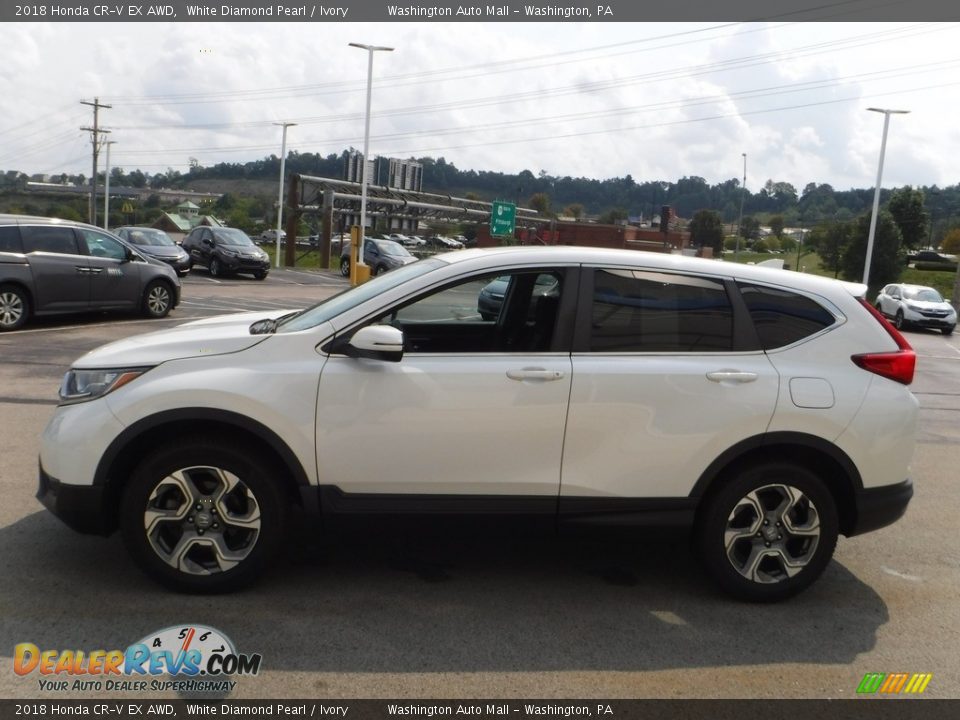 2018 Honda CR-V EX AWD White Diamond Pearl / Ivory Photo #7