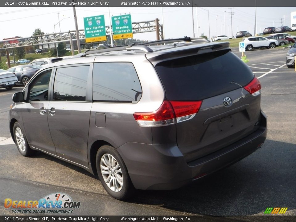 2014 Toyota Sienna XLE Predawn Gray Mica / Light Gray Photo #7