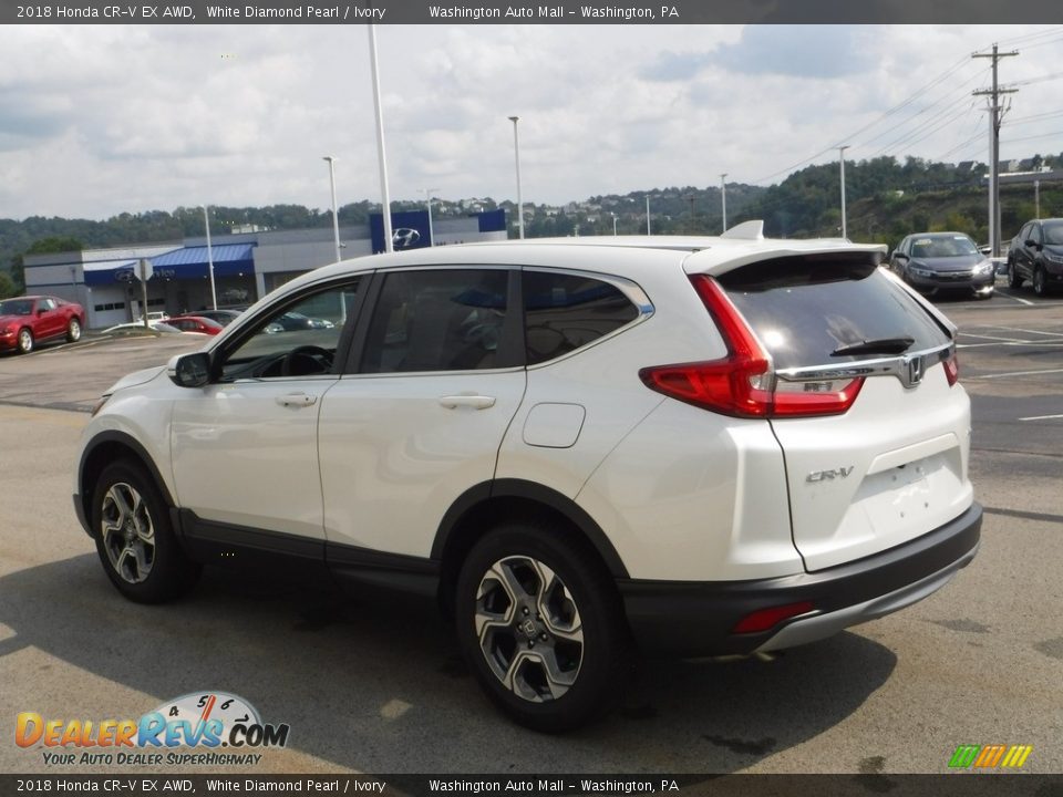 2018 Honda CR-V EX AWD White Diamond Pearl / Ivory Photo #8