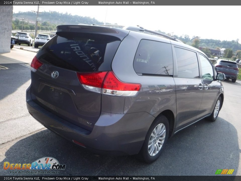 2014 Toyota Sienna XLE Predawn Gray Mica / Light Gray Photo #9