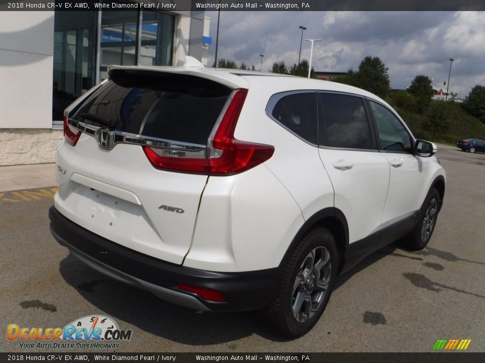 2018 Honda CR-V EX AWD White Diamond Pearl / Ivory Photo #10
