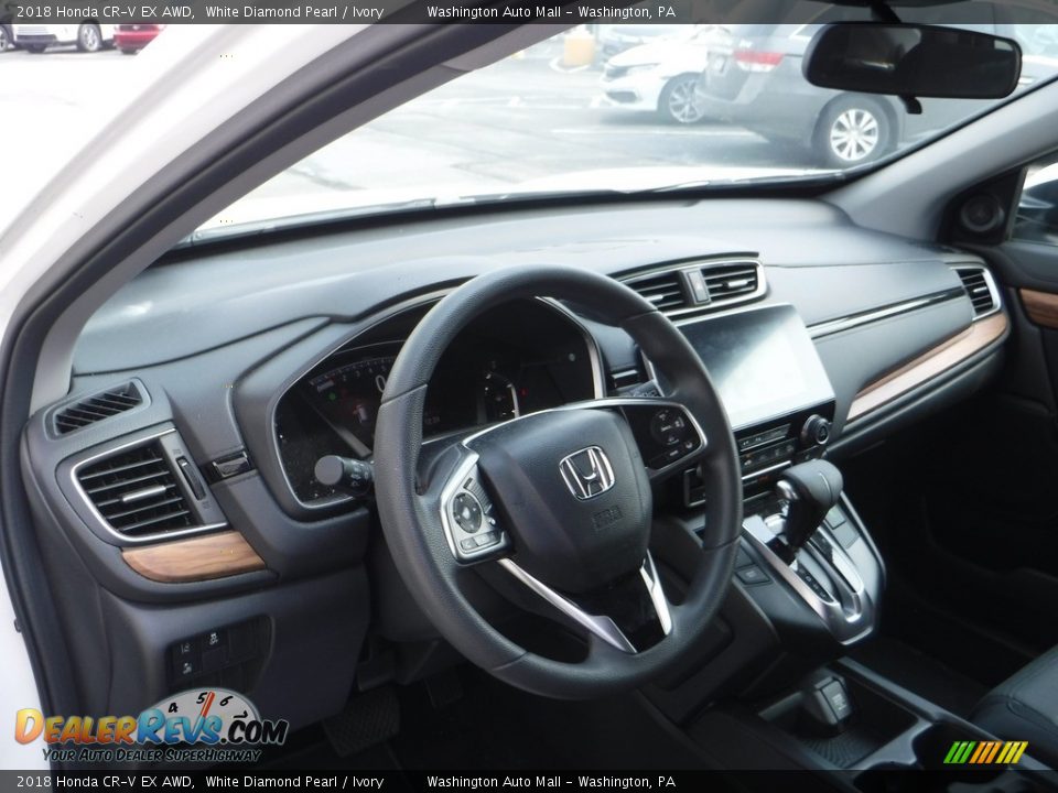 2018 Honda CR-V EX AWD White Diamond Pearl / Ivory Photo #13
