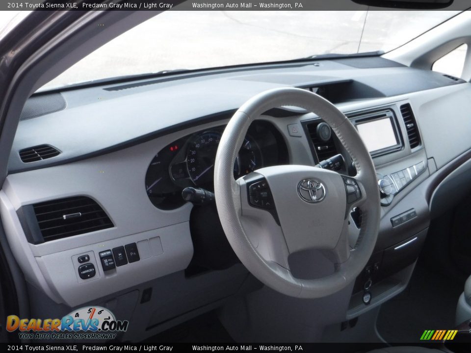 2014 Toyota Sienna XLE Predawn Gray Mica / Light Gray Photo #14