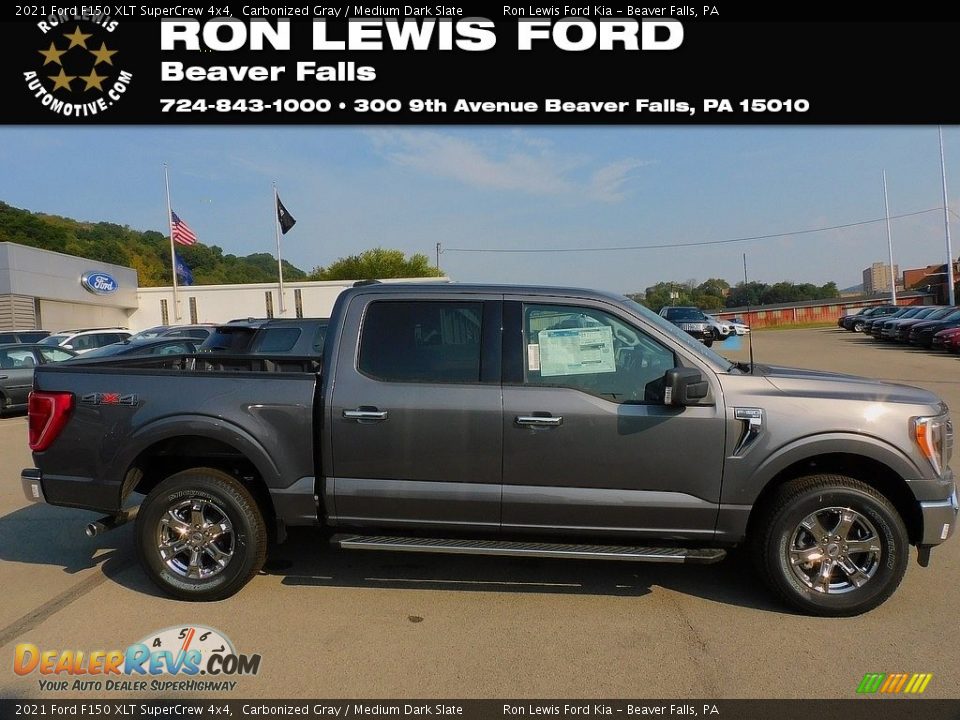 2021 Ford F150 XLT SuperCrew 4x4 Carbonized Gray / Medium Dark Slate Photo #1