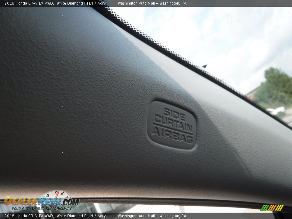 2018 Honda CR-V EX AWD White Diamond Pearl / Ivory Photo #24