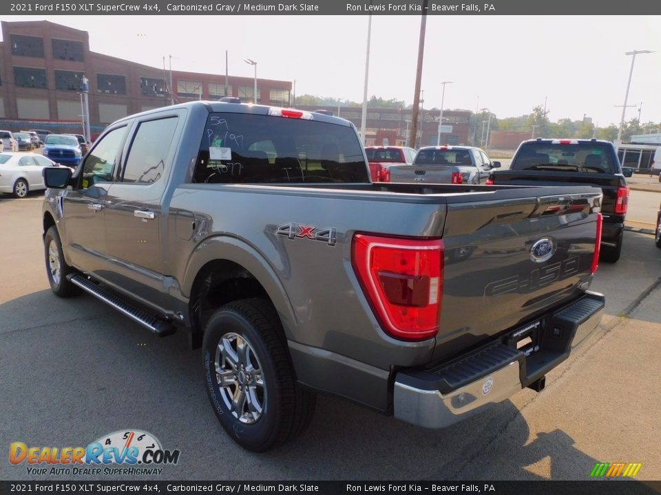 2021 Ford F150 XLT SuperCrew 4x4 Carbonized Gray / Medium Dark Slate Photo #5