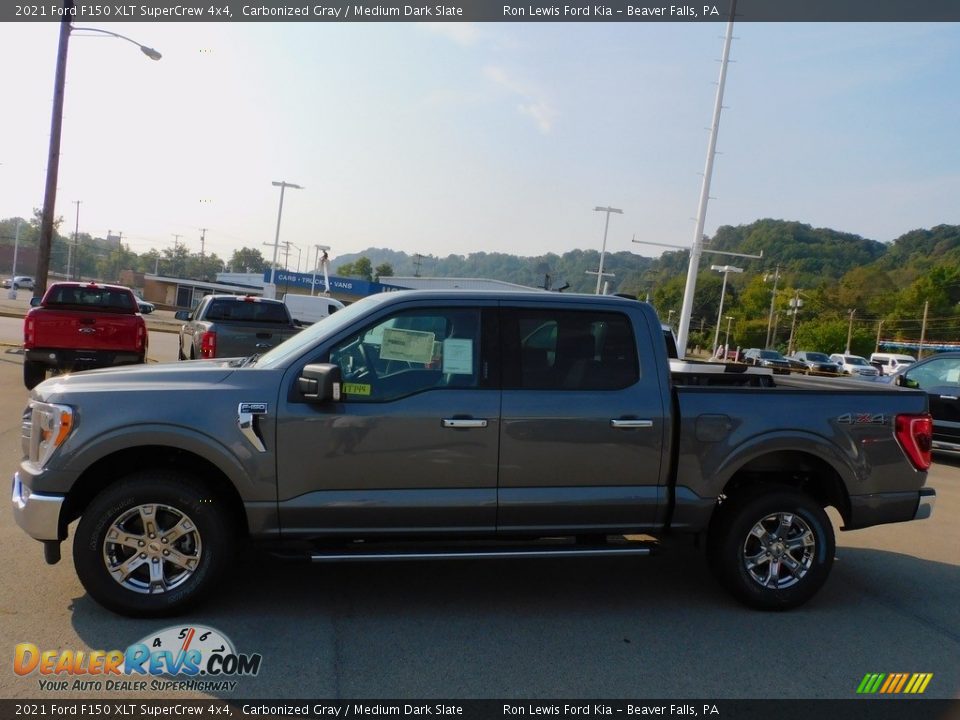 2021 Ford F150 XLT SuperCrew 4x4 Carbonized Gray / Medium Dark Slate Photo #6