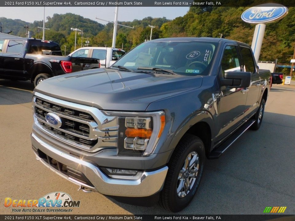 2021 Ford F150 XLT SuperCrew 4x4 Carbonized Gray / Medium Dark Slate Photo #7