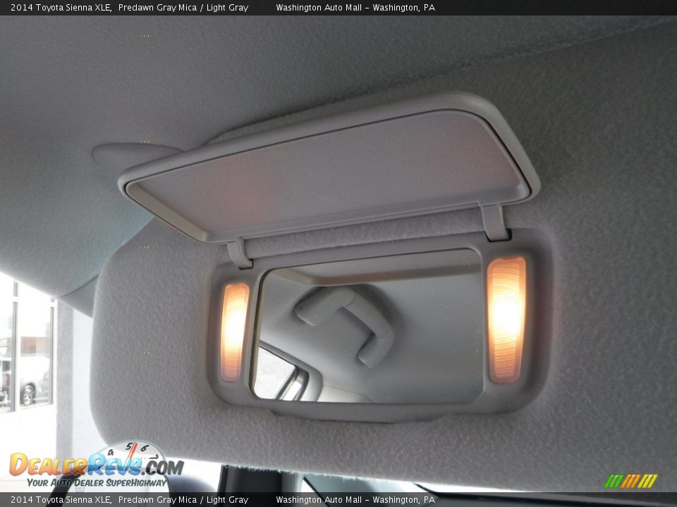 2014 Toyota Sienna XLE Predawn Gray Mica / Light Gray Photo #28