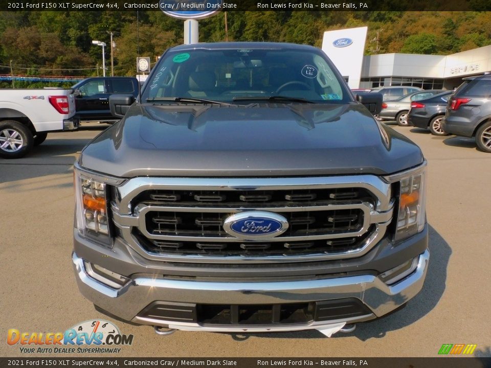 2021 Ford F150 XLT SuperCrew 4x4 Carbonized Gray / Medium Dark Slate Photo #8