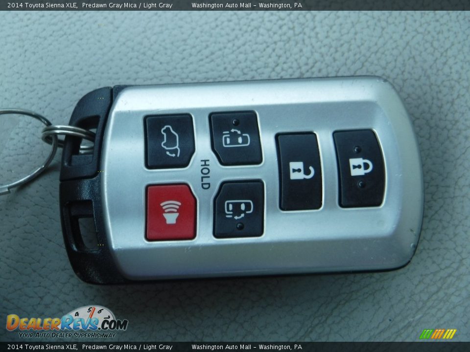 2014 Toyota Sienna XLE Predawn Gray Mica / Light Gray Photo #36