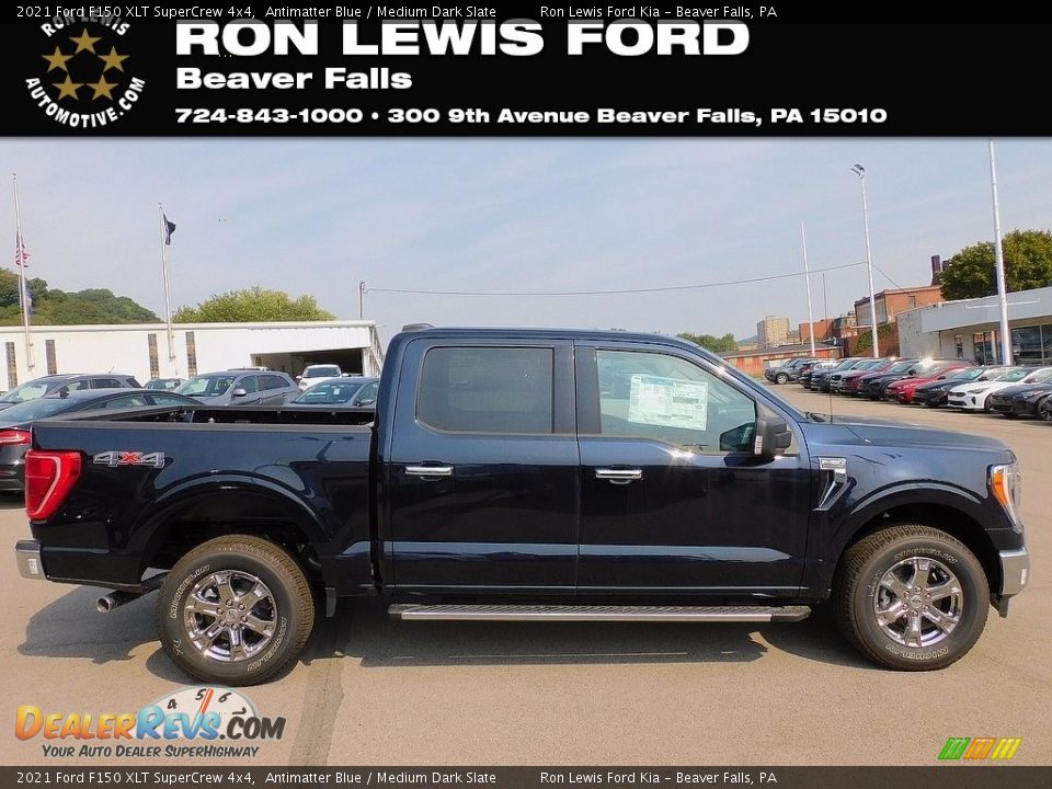 2021 Ford F150 XLT SuperCrew 4x4 Antimatter Blue / Medium Dark Slate Photo #1