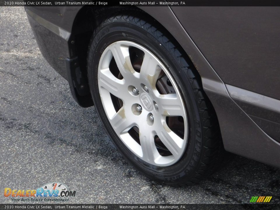 2010 Honda Civic LX Sedan Urban Titanium Metallic / Beige Photo #3
