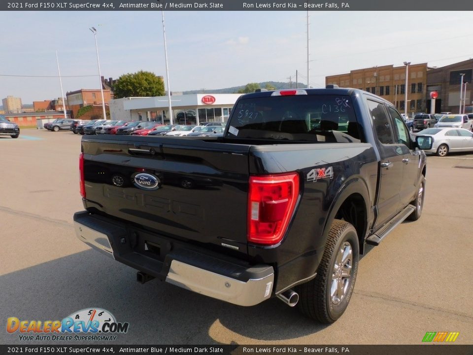 2021 Ford F150 XLT SuperCrew 4x4 Antimatter Blue / Medium Dark Slate Photo #2