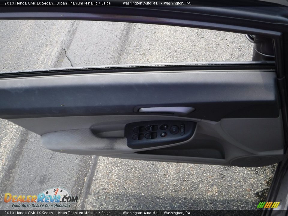 2010 Honda Civic LX Sedan Urban Titanium Metallic / Beige Photo #10