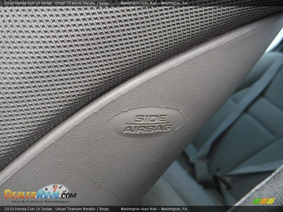 2010 Honda Civic LX Sedan Urban Titanium Metallic / Beige Photo #13