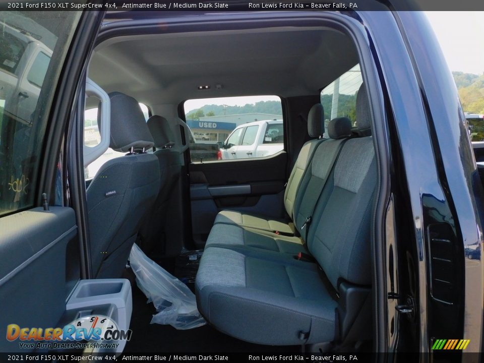 Rear Seat of 2021 Ford F150 XLT SuperCrew 4x4 Photo #12