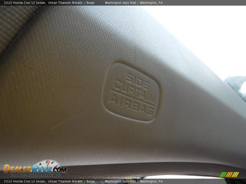 2010 Honda Civic LX Sedan Urban Titanium Metallic / Beige Photo #16