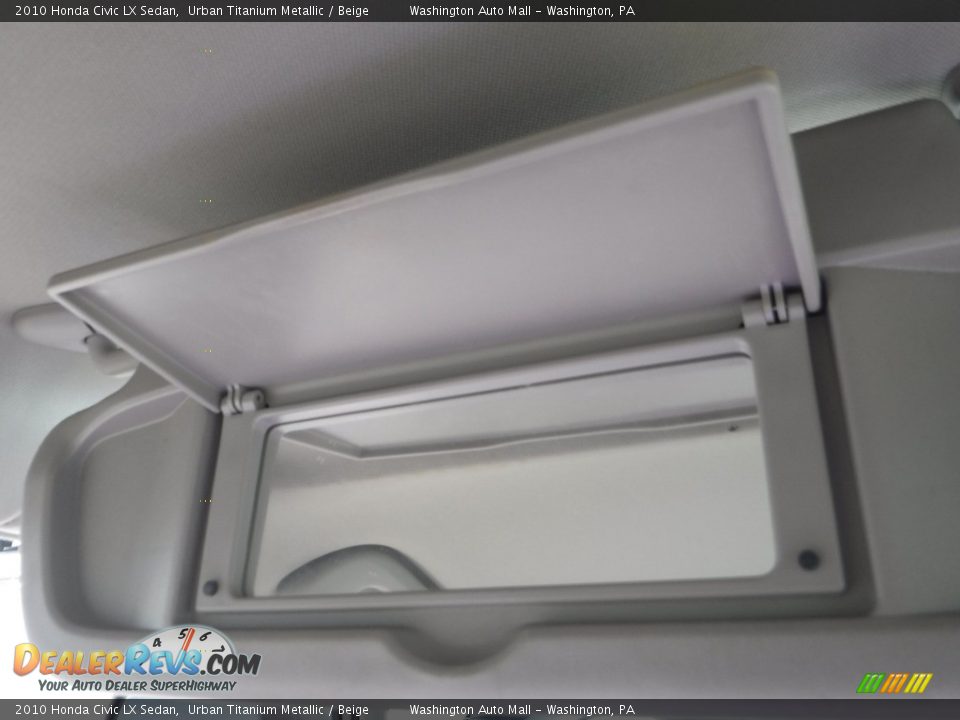 2010 Honda Civic LX Sedan Urban Titanium Metallic / Beige Photo #18