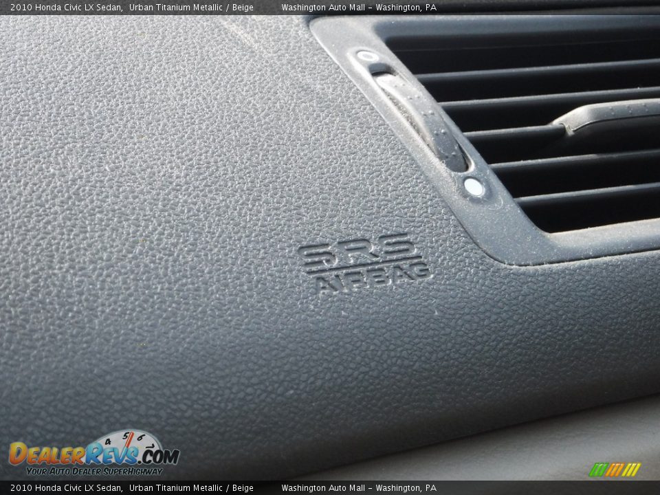 2010 Honda Civic LX Sedan Urban Titanium Metallic / Beige Photo #20