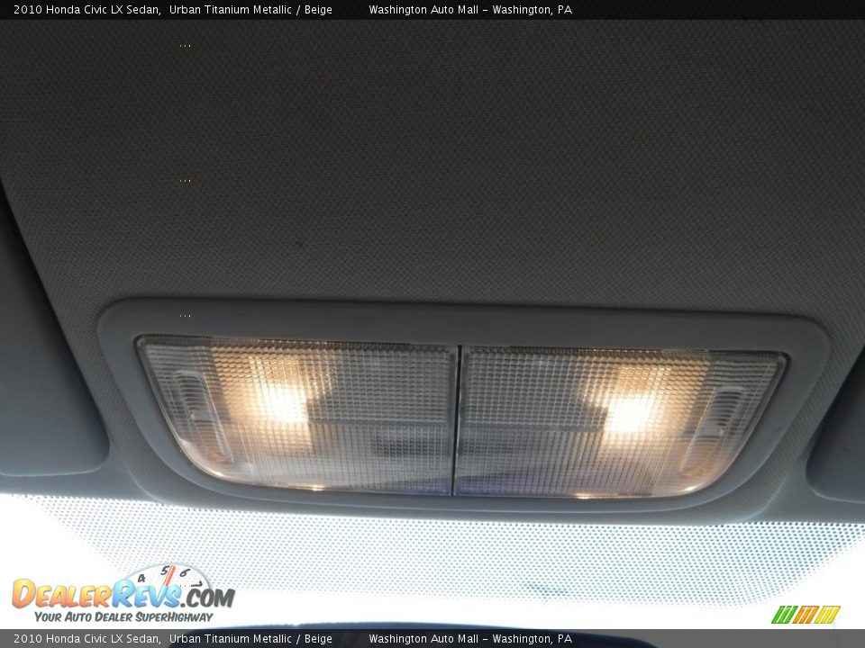 2010 Honda Civic LX Sedan Urban Titanium Metallic / Beige Photo #21