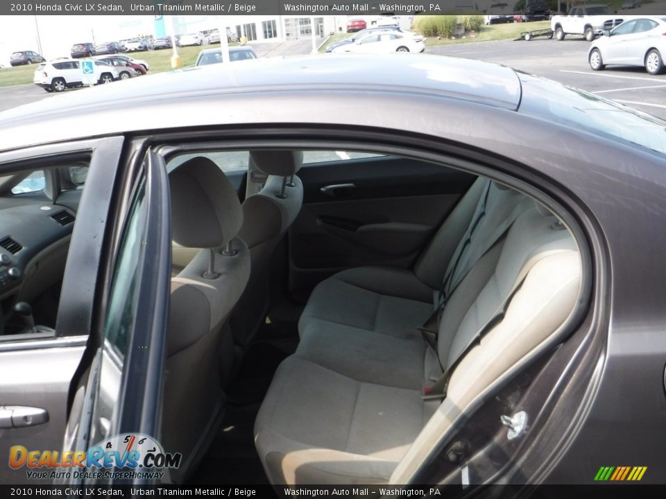 2010 Honda Civic LX Sedan Urban Titanium Metallic / Beige Photo #22