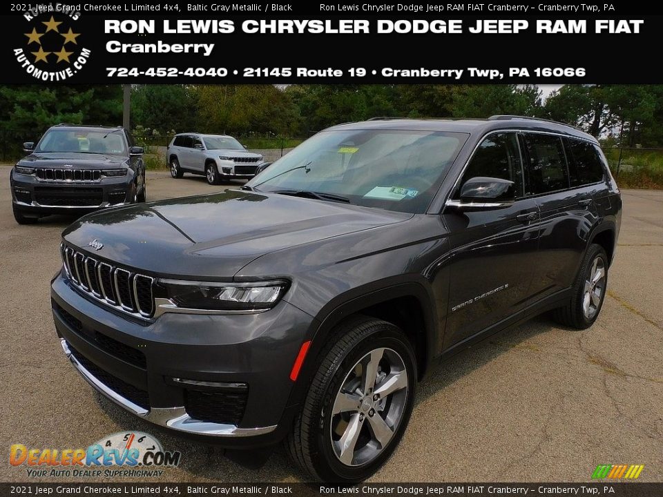 2021 Jeep Grand Cherokee L Limited 4x4 Baltic Gray Metallic / Black Photo #1