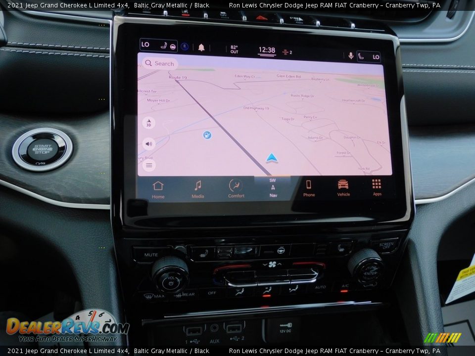 2021 Jeep Grand Cherokee L Limited 4x4 Baltic Gray Metallic / Black Photo #17